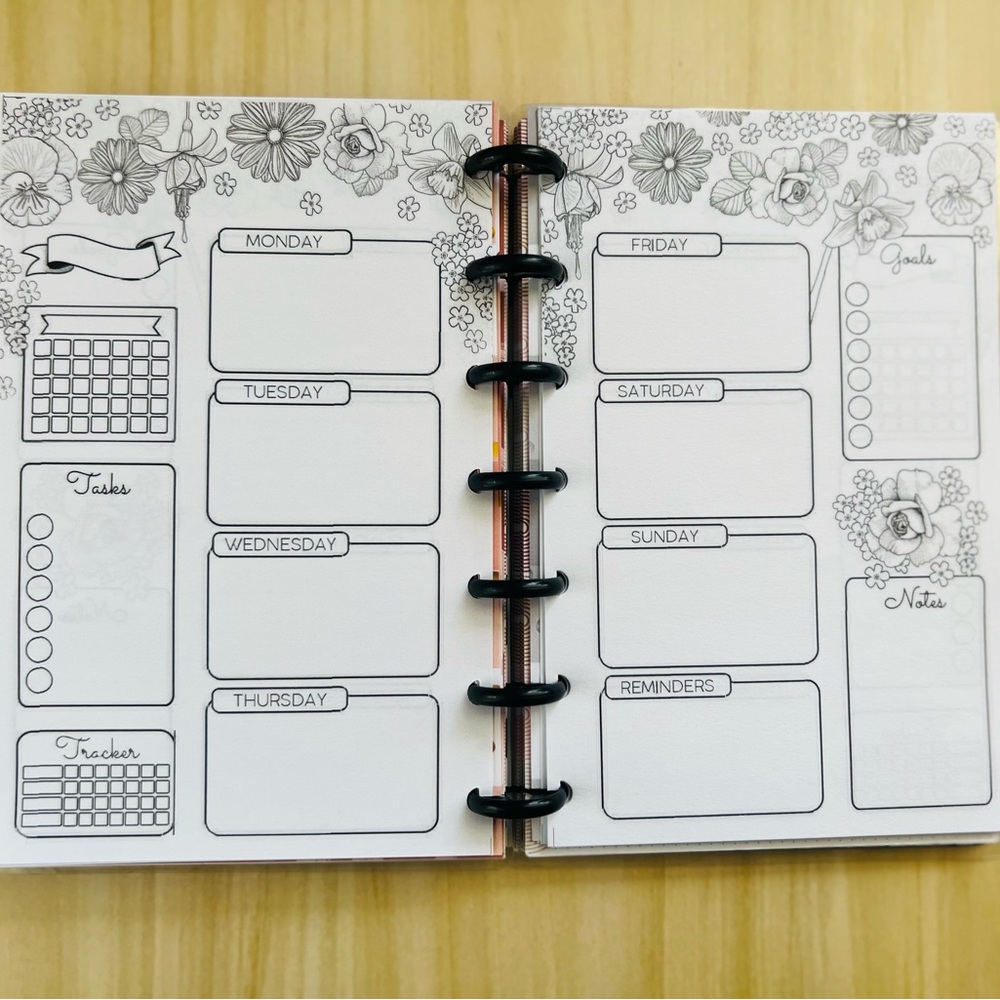 happy planner mini size inserts weekly layout